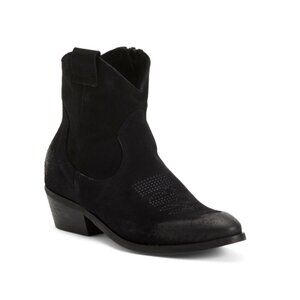 NILA & NILA Black Made In Italy Suede Booties